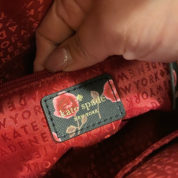 PRACTICALLY NEW: AUTHENTIC KATE SPADE LAUREL HAZY SAMMY ROSE FLORAL BACKPACK - Picture 6 of 15
